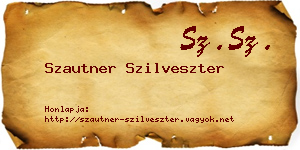 Szautner Szilveszter névjegykártya